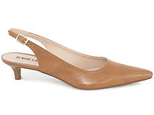 Sapato Scarpin Slingback Salto Kitten Heel