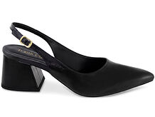 Sapato Scarpin Slingback Salto Bloco