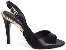 Sandália Peep Toe Slingback Corte V