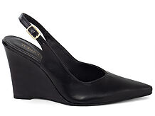 Scarpin Slingback Anabela Recorte V