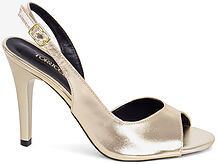 Sandália Peep Toe Slingback Corte V