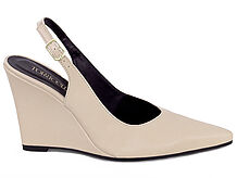 Scarpin Slingback Anabela Recorte V