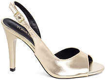 Sandália Peep Toe Slingback Corte V