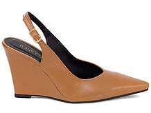 Scarpin Slingback Anabela Recorte V