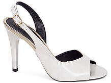 Sandália Peep Toe Slingback Corte V