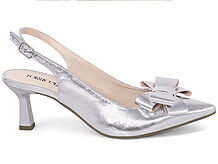 Scarpin Slingback Salto Taça com Laço