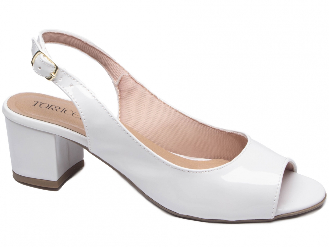 Sapato Chanel Feminino Sapato Peep Toe Torricella (Ref.: 1944-35B)