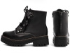 Bota Coturno Sola Tratorada Couro