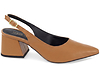 Sapato Scarpin Slingback Salto Bloco