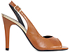 Sandália Peep Toe Slingback Corte V