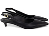 Sapato Scarpin Slingback Salto Kitten Heel
