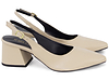 Sapato Scarpin Slingback Salto Bloco