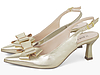 Scarpin Slingback Salto Taça com Laço