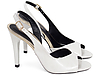 Sandália Peep Toe Slingback Corte V