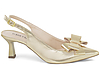 Scarpin Slingback Salto Taça com Laço