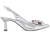 Scarpin Slingback Salto Taça com Laço