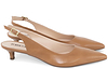 Sapato Scarpin Slingback Salto Kitten Heel