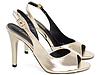 Sandália Peep Toe Slingback Corte V