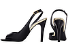 Sandália Peep Toe Slingback Corte V