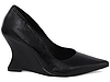 Scarpin Anabela Salto Geométrico Escultural Curvo