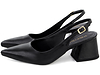 Sapato Scarpin Slingback Salto Bloco