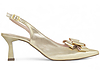 Scarpin Slingback Salto Taça com Laço