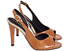 Sandália Peep Toe Slingback Corte V