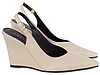 Scarpin Slingback Anabela Recorte V