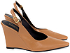 Scarpin Slingback Anabela Recorte V