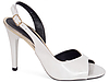 Sandália Peep Toe Slingback Corte V