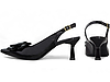 Scarpin Slingback Salto Taça com Laço