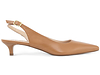 Sapato Scarpin Slingback Salto Kitten Heel