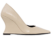 Scarpin Anabela Salto Geométrico Escultural Curvo