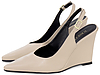 Scarpin Slingback Anabela Recorte V